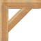 Ekena Millwork Traditional Block Rough Sawn Bracket w/ Offset Brace, Western Red Cedar, 8"W x 30"D x 30"H BKT0806X30X30TRA05RWR - alternate 3